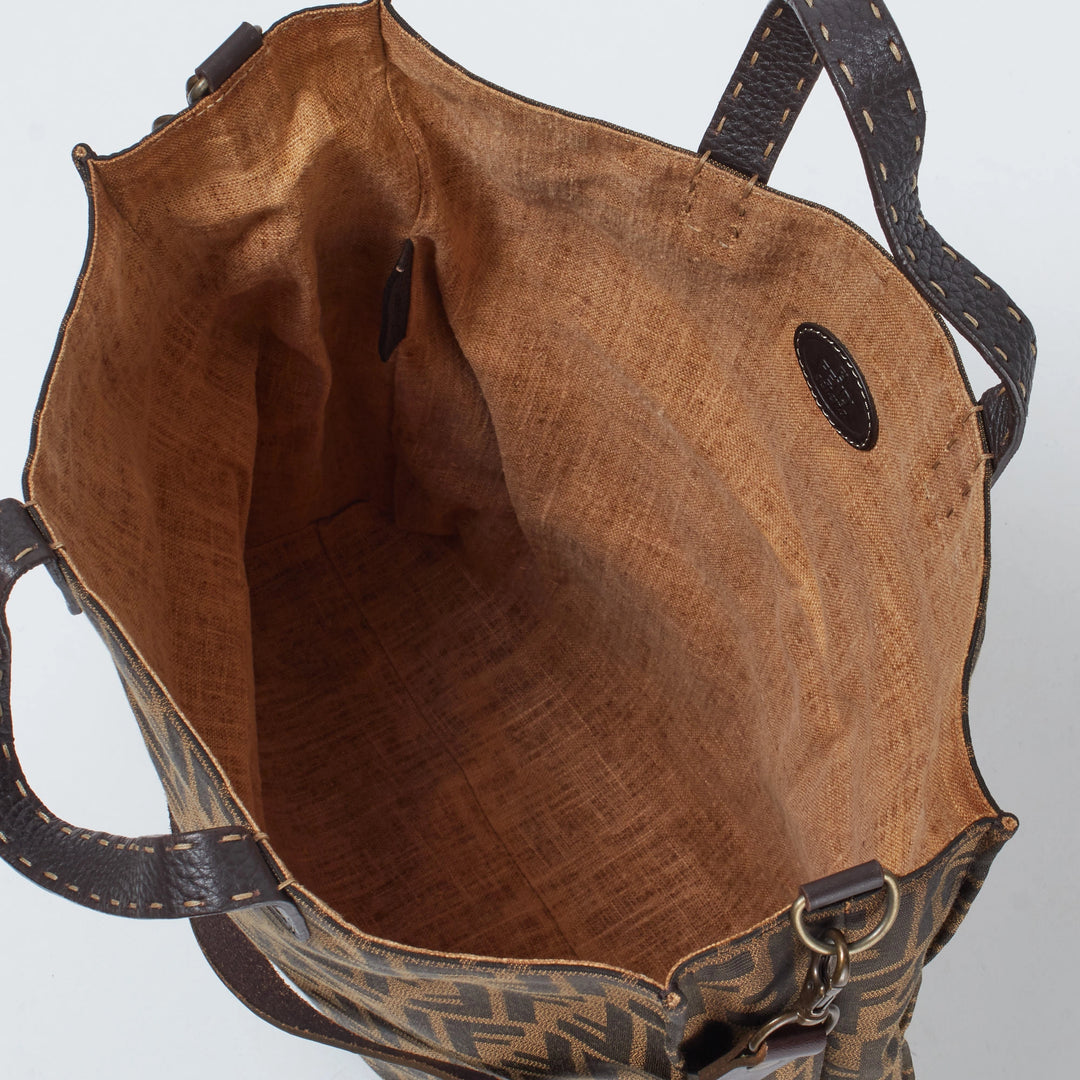 FENDI/フェンディ】ズッカ 2wayトートバッグ ストラップ付き｜ヴァル