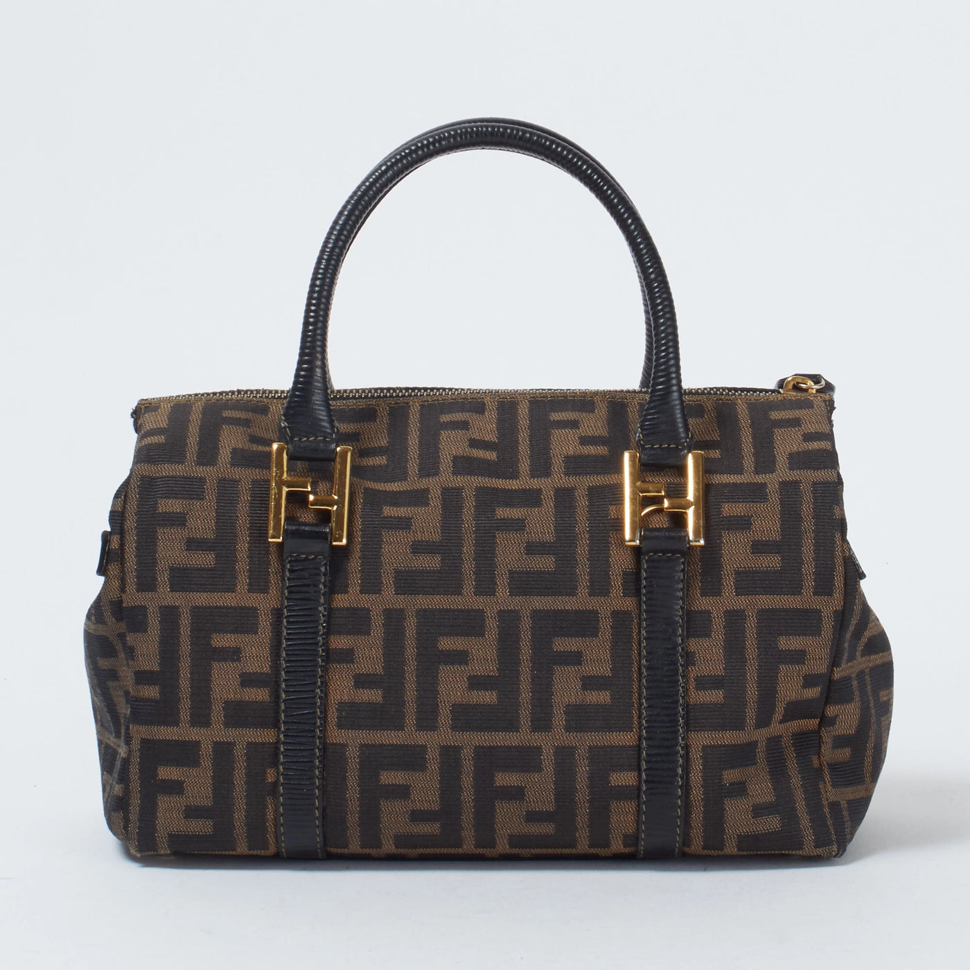 Fendi フェンディズッカ柄ボストンバッグ 大容量 Fendi フェンディズッカ柄ボストンバッグ 大容量