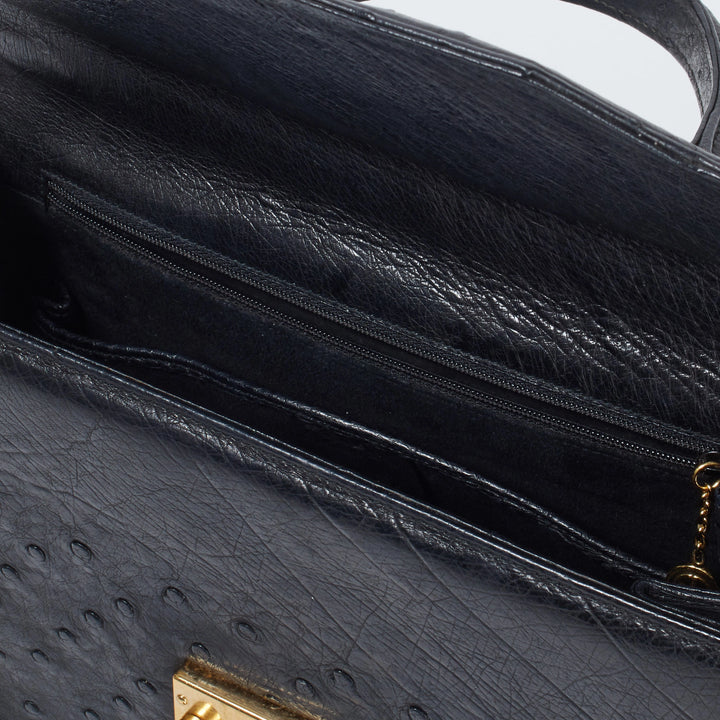 GUCCI/グッチ】オーストリッチ 2wayハンドバッグ ショルダーストラップ GUCCI/グッチ】オーストリッチ 2wayハンドバッグ ショルダーストラップ