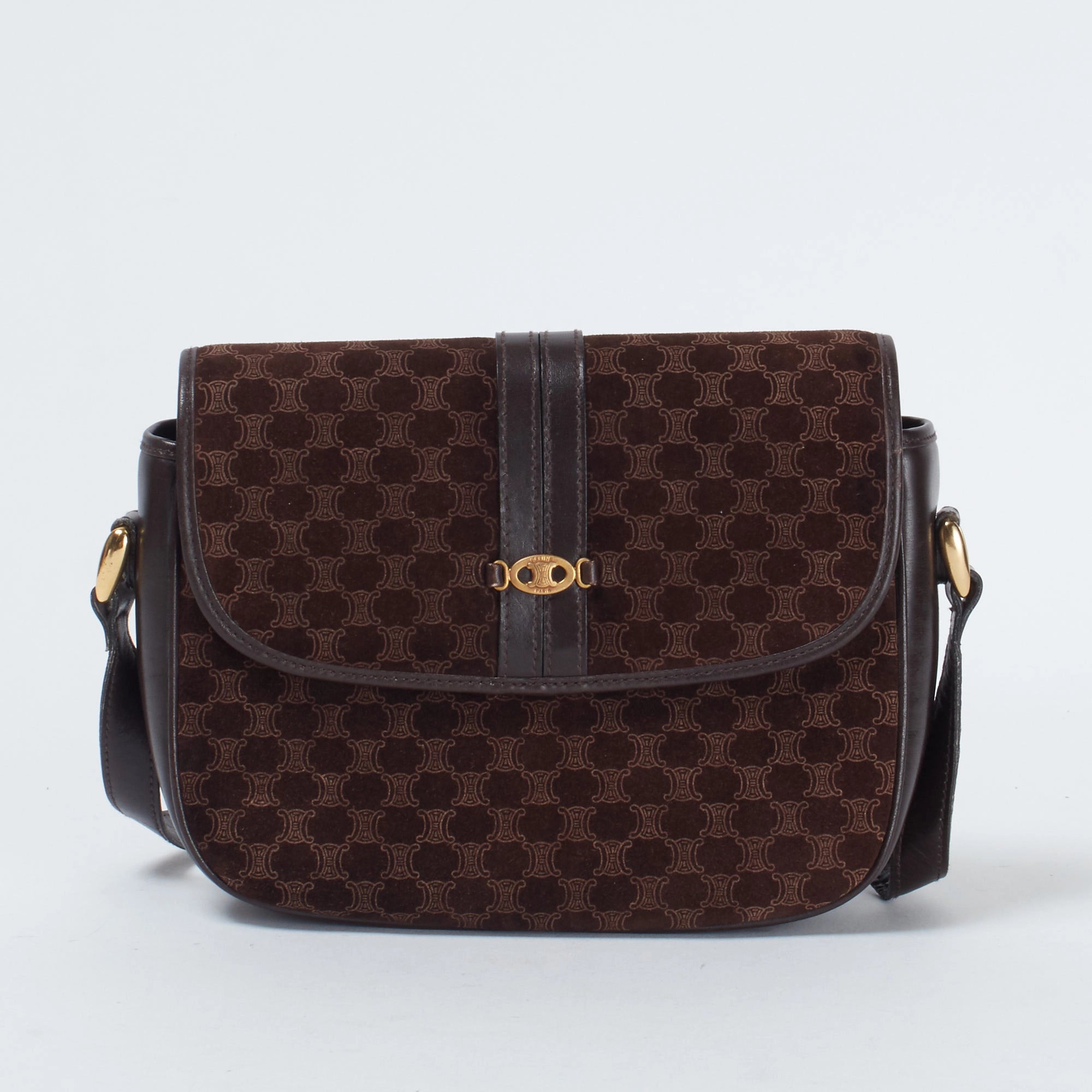 CELINE/セリーヌ】マカダム スエード ショルダーバッグ｜ヴァル  