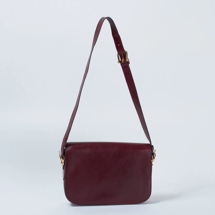 CELINE/セリーヌ】馬車金具 レザー ゴールド金具 ショルダーバック