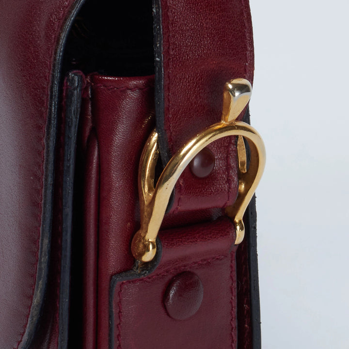 CELINE/セリーヌ】馬車金具 レザー ゴールド金具 ショルダーバック