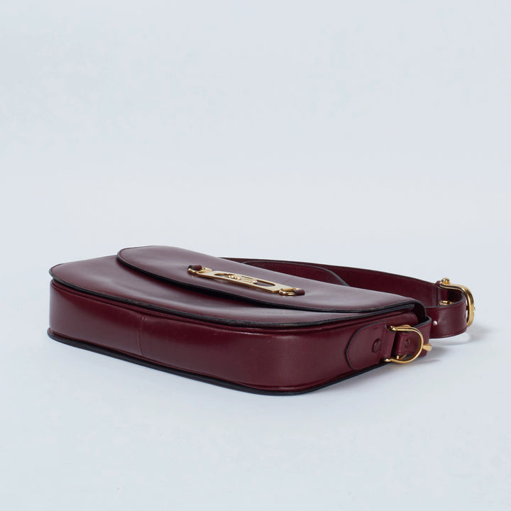 CELINE/セリーヌ】馬車金具 レザー ゴールド金具 ショルダーバック