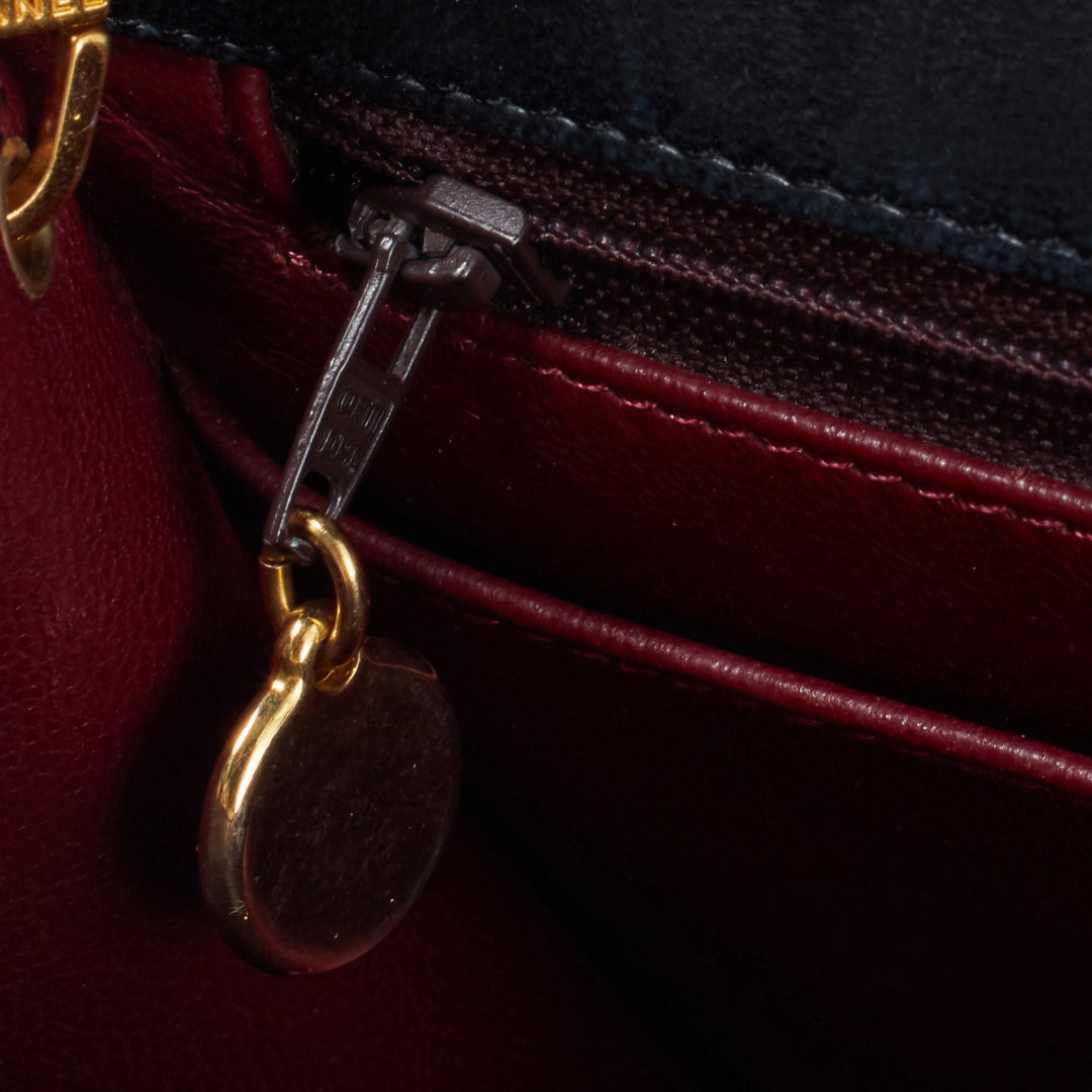 CHANEL/シャネル】ハーフムーン マトラッセ ラムスキン チェーン