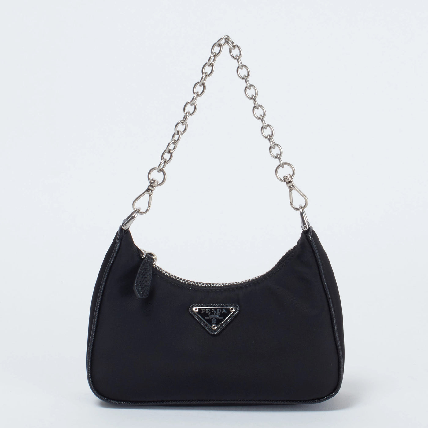 PRADA 2way トートバッグ ヴィッテロリュクス ショルダー チェーン 茶 PRADA/プラダ】2way チェーンハンドル ショルダーバッグ|ヴァル