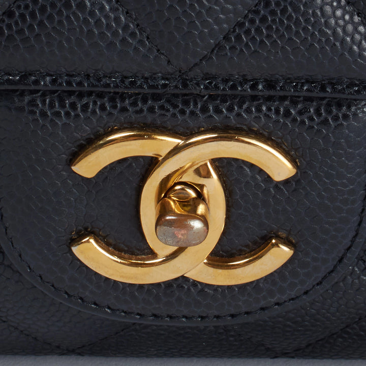 CHANEL/シャネル】デカマトラッセ キャビアスキン ダブルフラップ CHANEL/シャネル】デカマトラッセ キャビアスキン ダブルフラップ