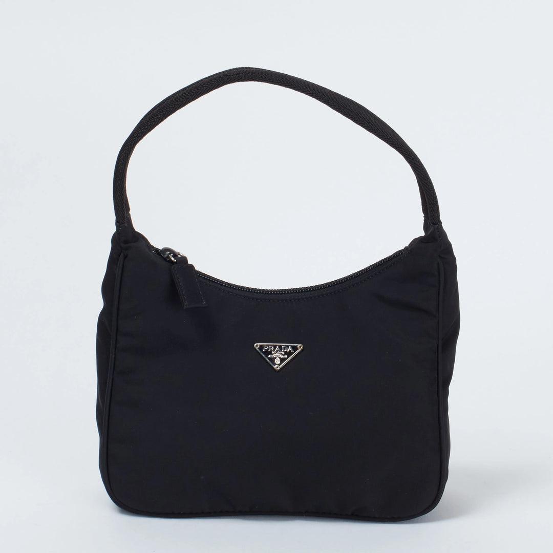PRADA/プラダ】ロゴプレート ナイロン ハンドバッグ|ヴァル PRADA/プラダ】ロゴプレート ナイロン ハンドバッグ|ヴァル