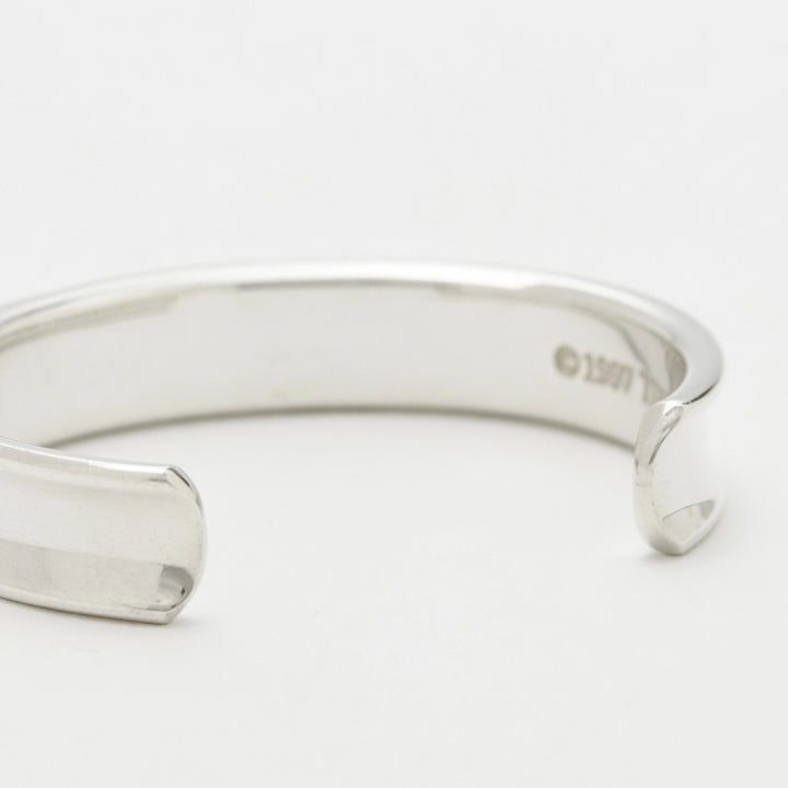 レア 磨き済 ビンテージ ティファニー スカラベ バングル TIFFANY/ティファ二ー】1837 ナロー バングル 腕周り約16cm｜ヴァル