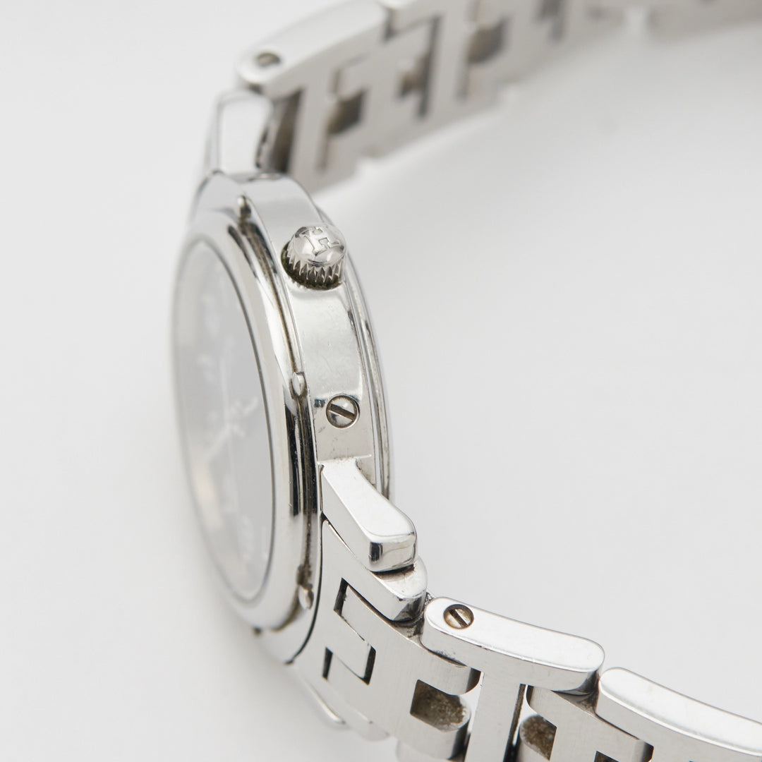 極美品】エルメスクリッパー 文字盤ダークグレー 楽天市場 極美品】エルメスクリッパー 文字盤ダークグレー 楽天市場