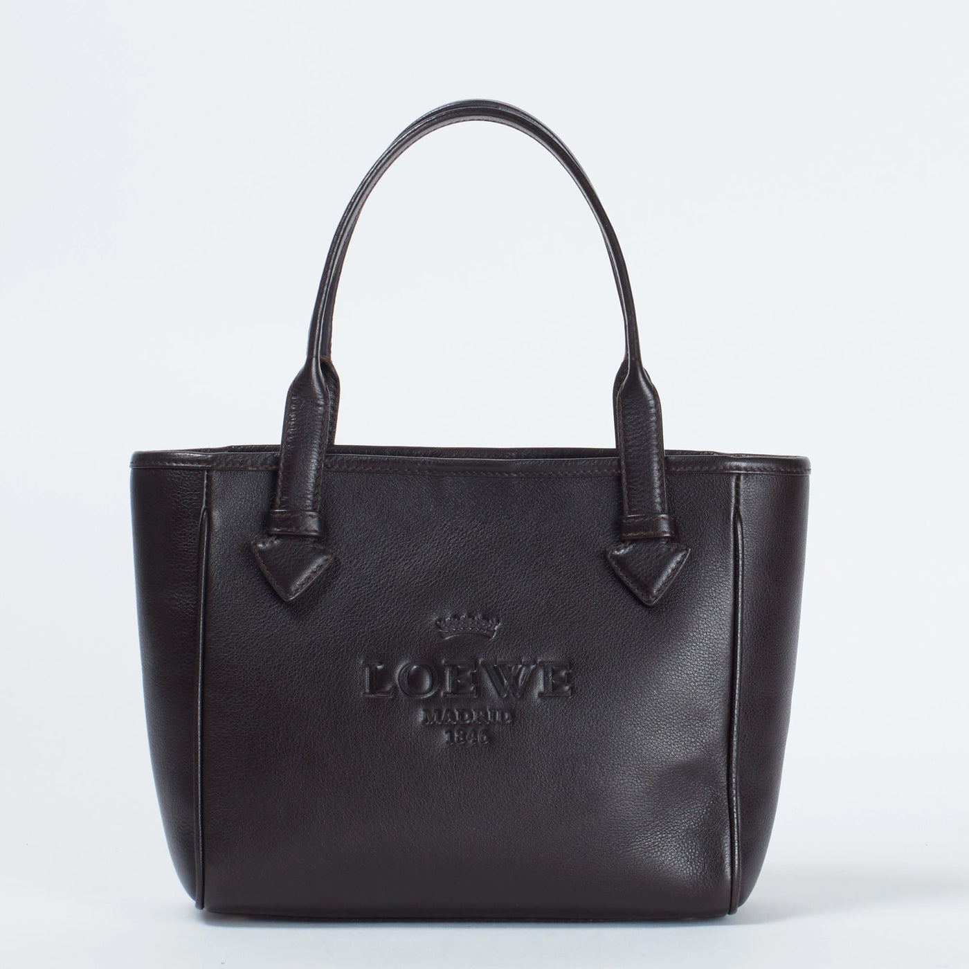 LOEWE ヘリテージ レザー トートバッグ LOEWE/ロエベ】ヘリテージ トートバッグ ブラック|ヴァル