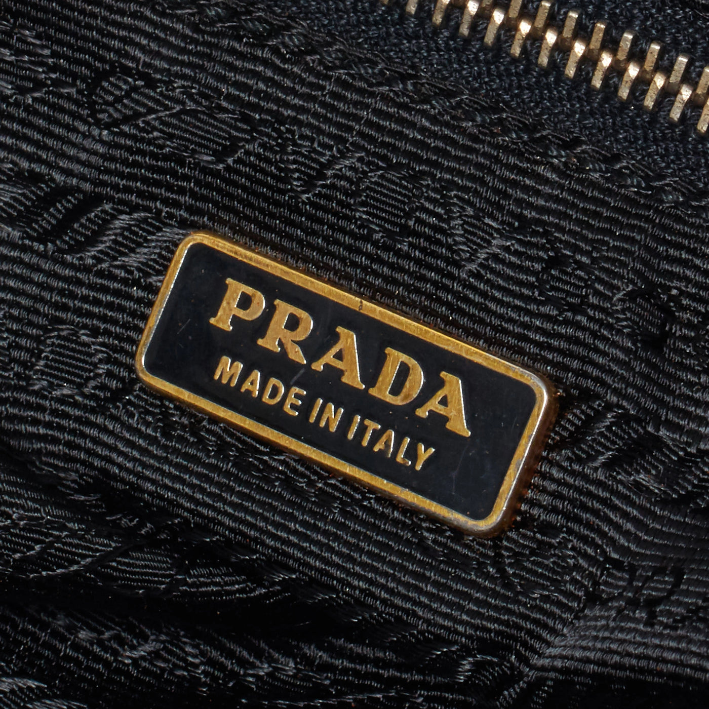 【PRADA/プラダ】ナイロン ゴールド金具 ハンドバッグ