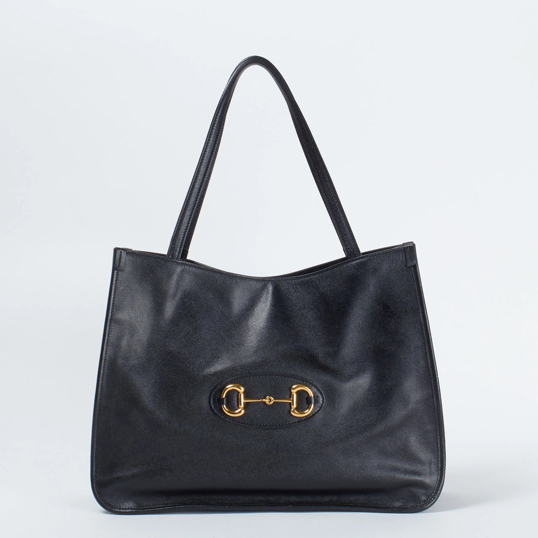 【GUCCI】ウェブライン×ホースビット トートバッグ 極美品 ユニセックス GUCCI/グッチ】ホースビット 623694 トートバッグ ブラック