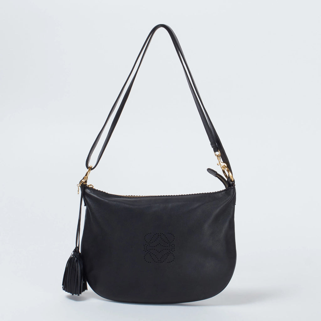 LOEWE ロエベ ショルダーバッグ アナグラム ナッパレザー ブラック LOEWE ロエベ ショルダーバッグ アナグラム ナッパレザー ブラック