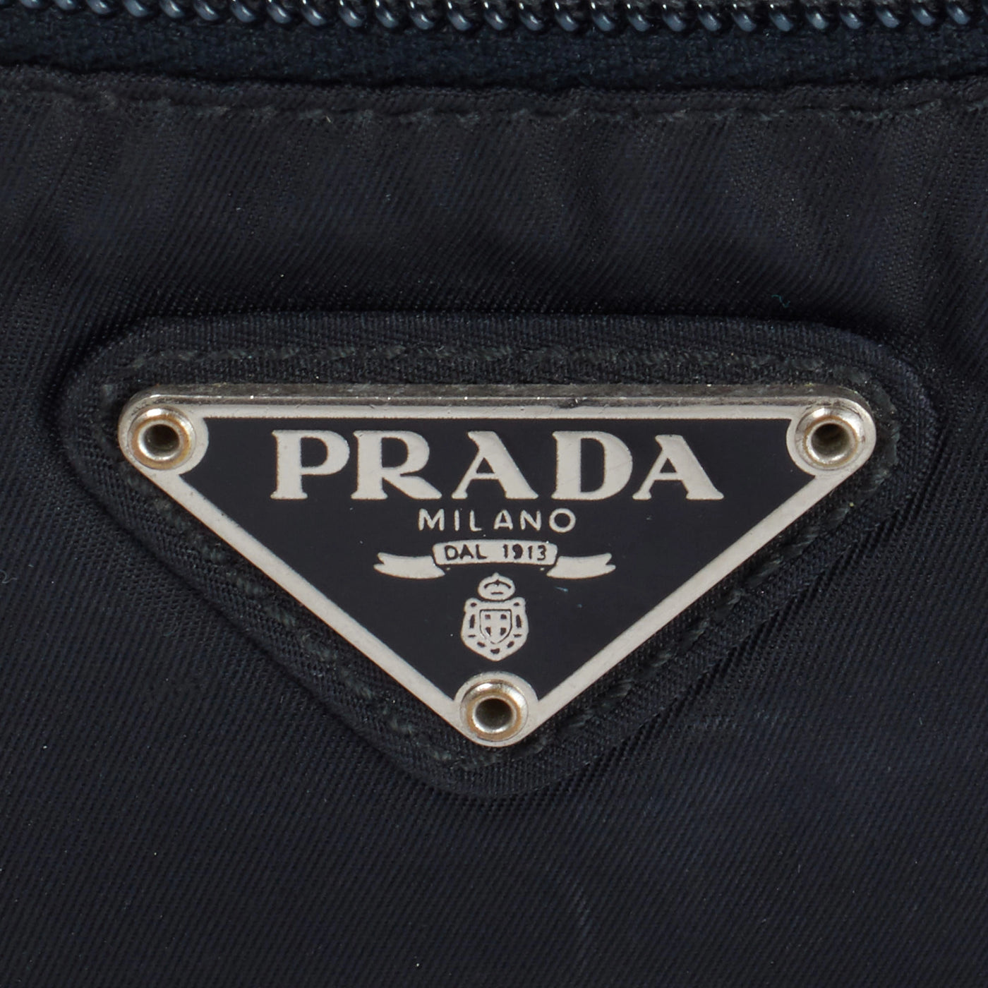 【PRADA/プラダ】ナイロン 三角ロゴ ショルダーバッグ ブラック