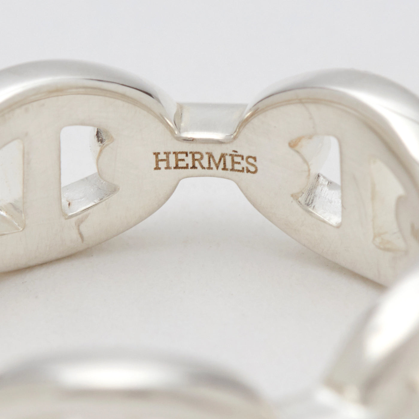 【HERMES/エルメス】シェーヌダンクル リング 15.5号