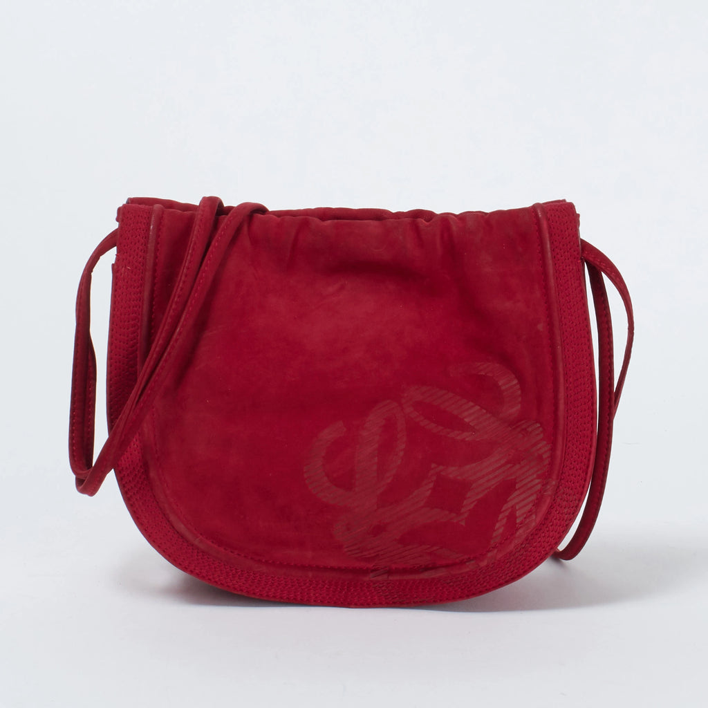 LOEWE/ロエベ】アナグラム スエード ショルダーバッグ|ヴァル LOEWE/ロエベ】アナグラム スエード ショルダーバッグ|ヴァル