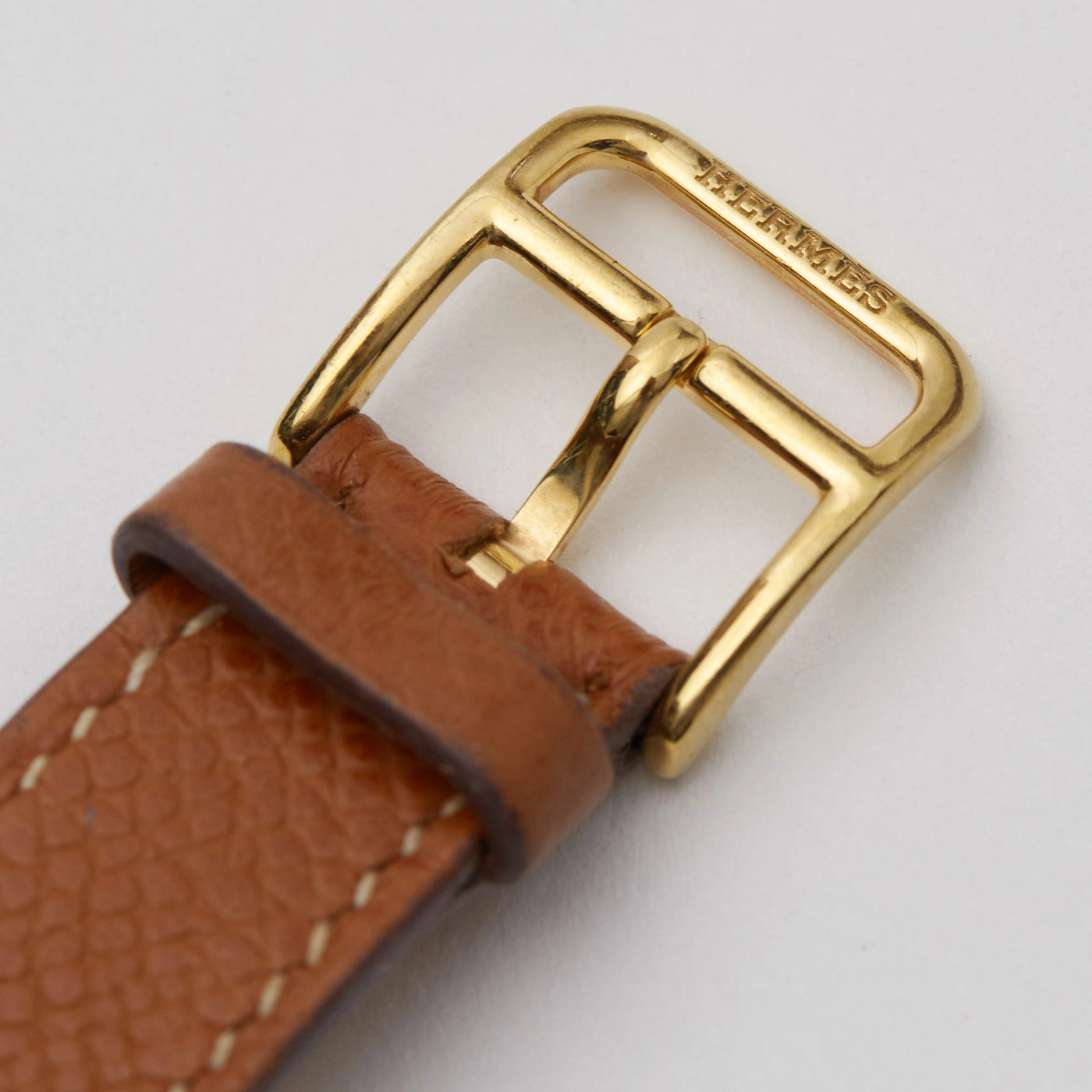 HERMES/エルメス】Hウォッチ ゴールド金具 革ベルト レディース HERMES/エルメス】Hウォッチ ゴールド金具 革ベルト レディース