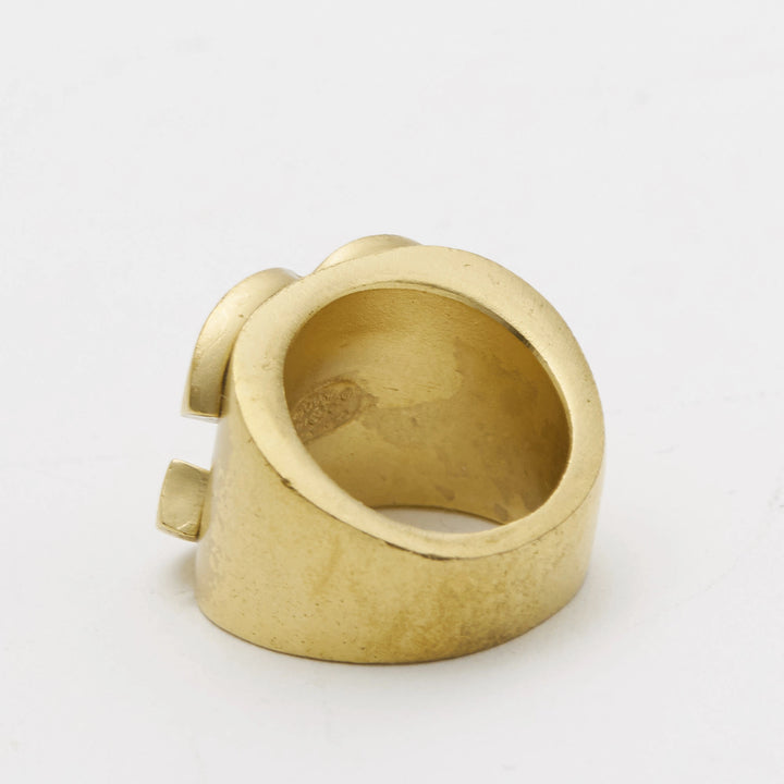 CHANEL/シャネル】ヴィンテージココマーク リング ゴールド系 14号