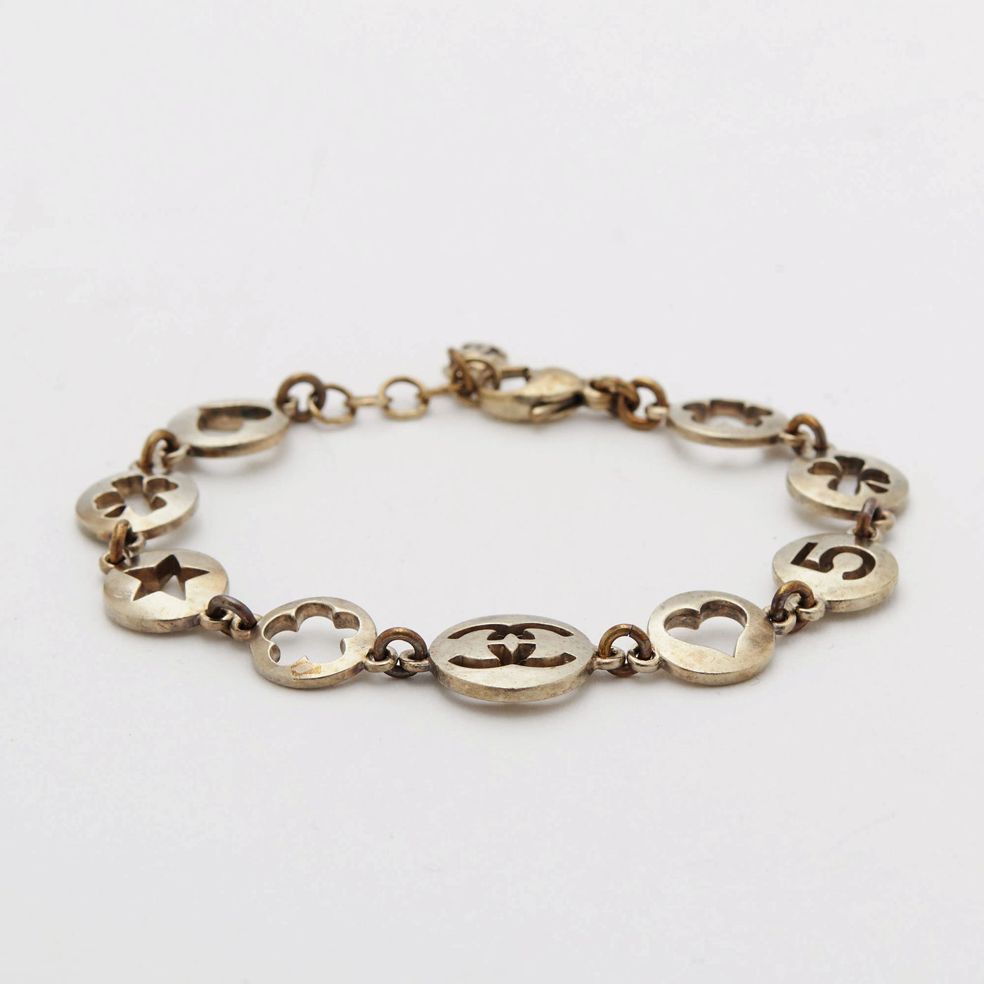 CHANEL/シャネル】アイコンシリーズ ブレスレット 腕周り約19cm CHANEL/シャネル】アイコンシリーズ ブレスレット 腕周り約19cm