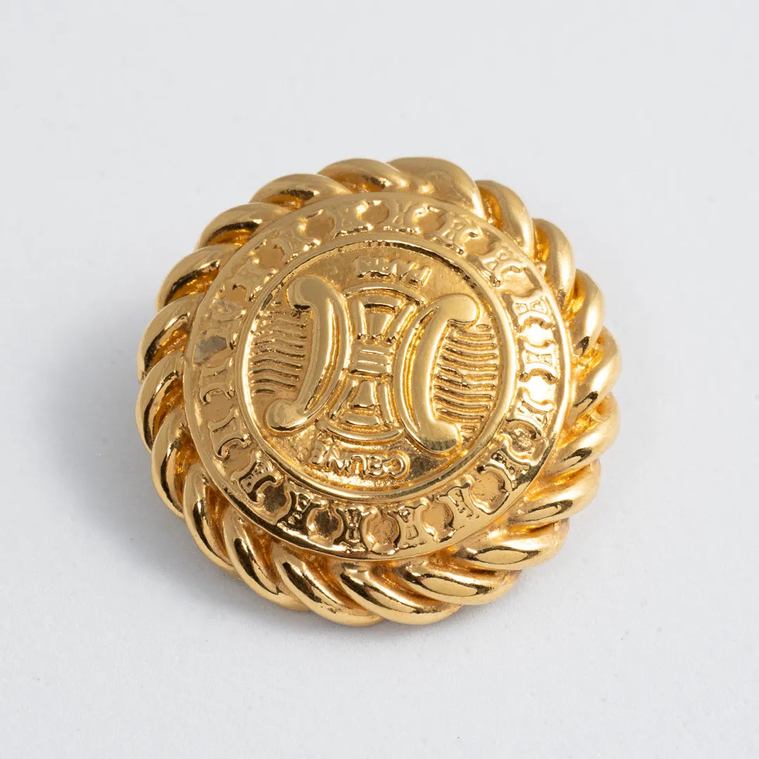 セリーヌ トリオンフ バッジ ブローチ celine ヴィンテージ