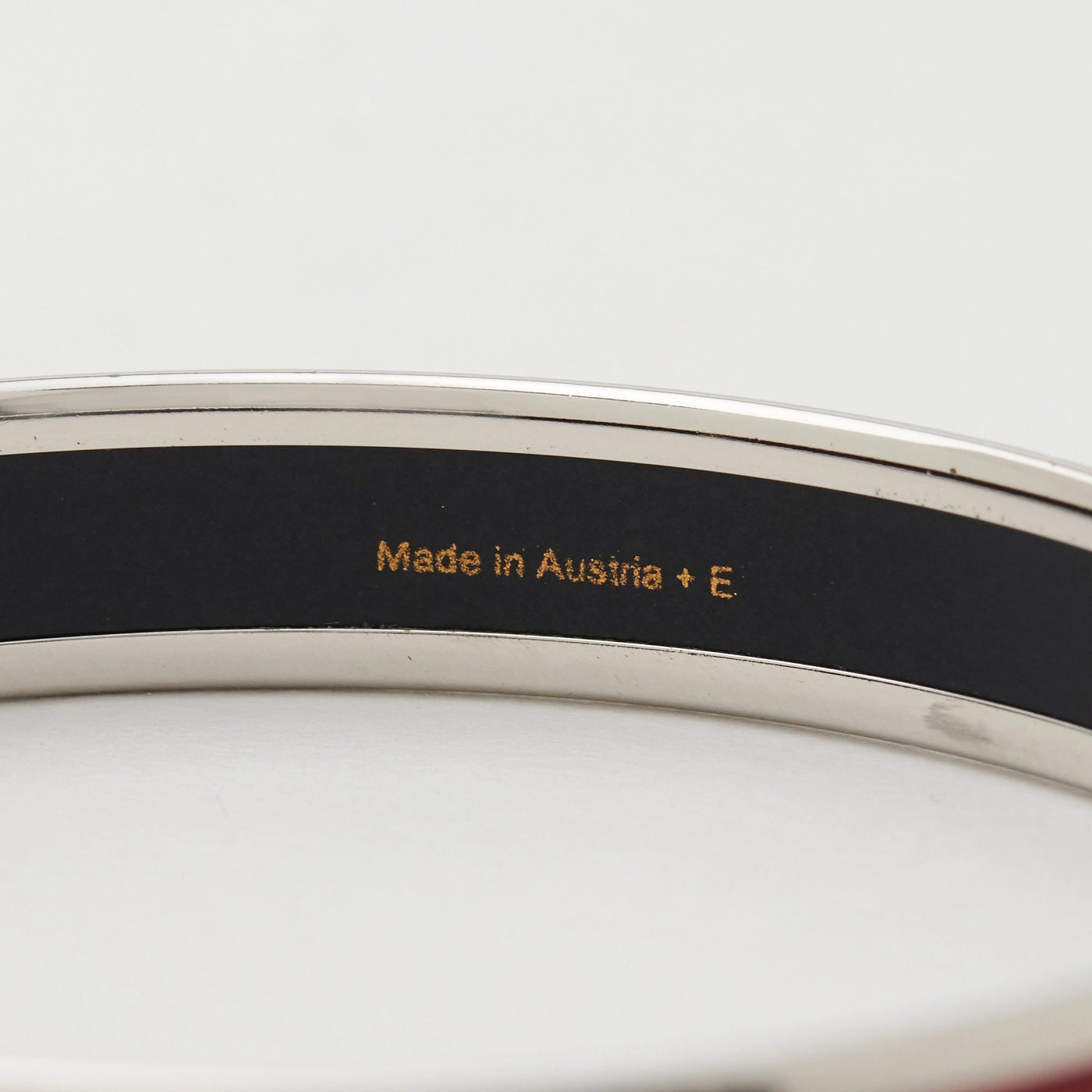 HERMES エマイユ カレーシュ 七宝焼き バングル レッド レッド