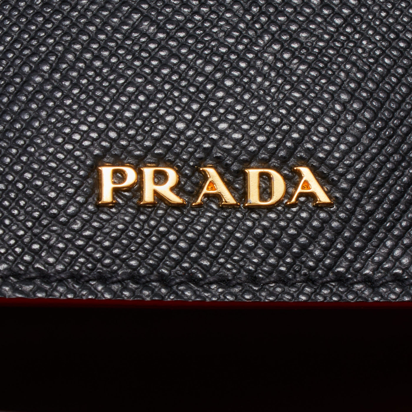 【PRADA・プラダ】バッグ・ショルダーバッグ/サフィアーノキュイール/ブラック/PR220013/ハンドバッグ/USED